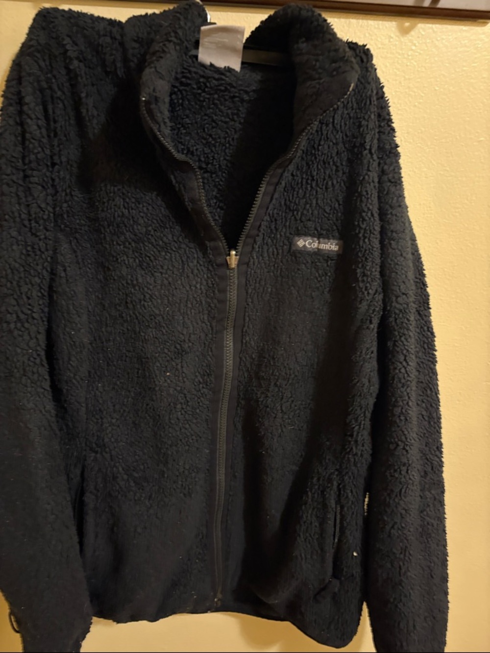 Columbia Black Plush Sherpa Full-Zip Jacket